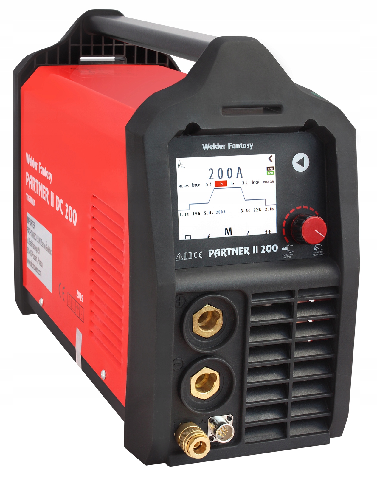 Spawarka PARTNER 200 WelderFantasy TIG DC PULS MMA Model Partner II 200 DC