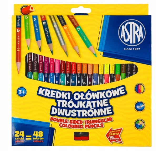 

Kredki 24=48 kredki ołówkowe Astra