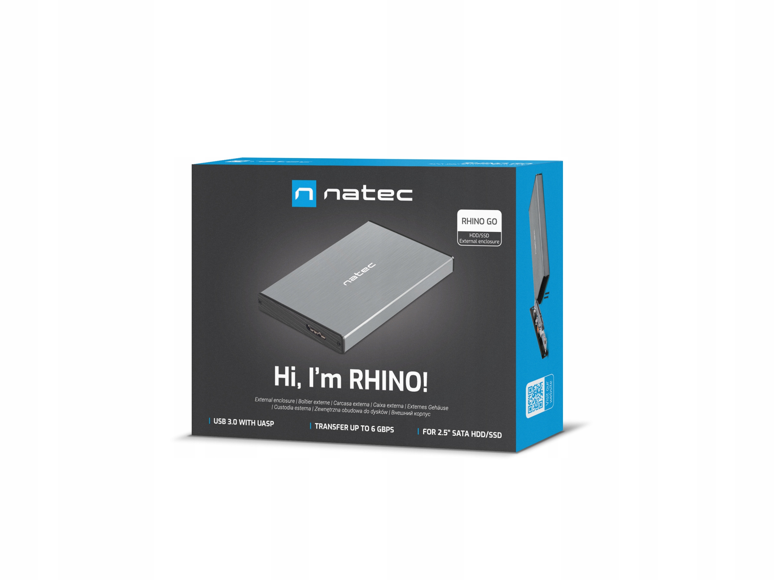 OBUDOWA ZEWNĘTRZNA NA DYSK 2,5" HDD/SSD NATEC R Interfejs USB 3.0