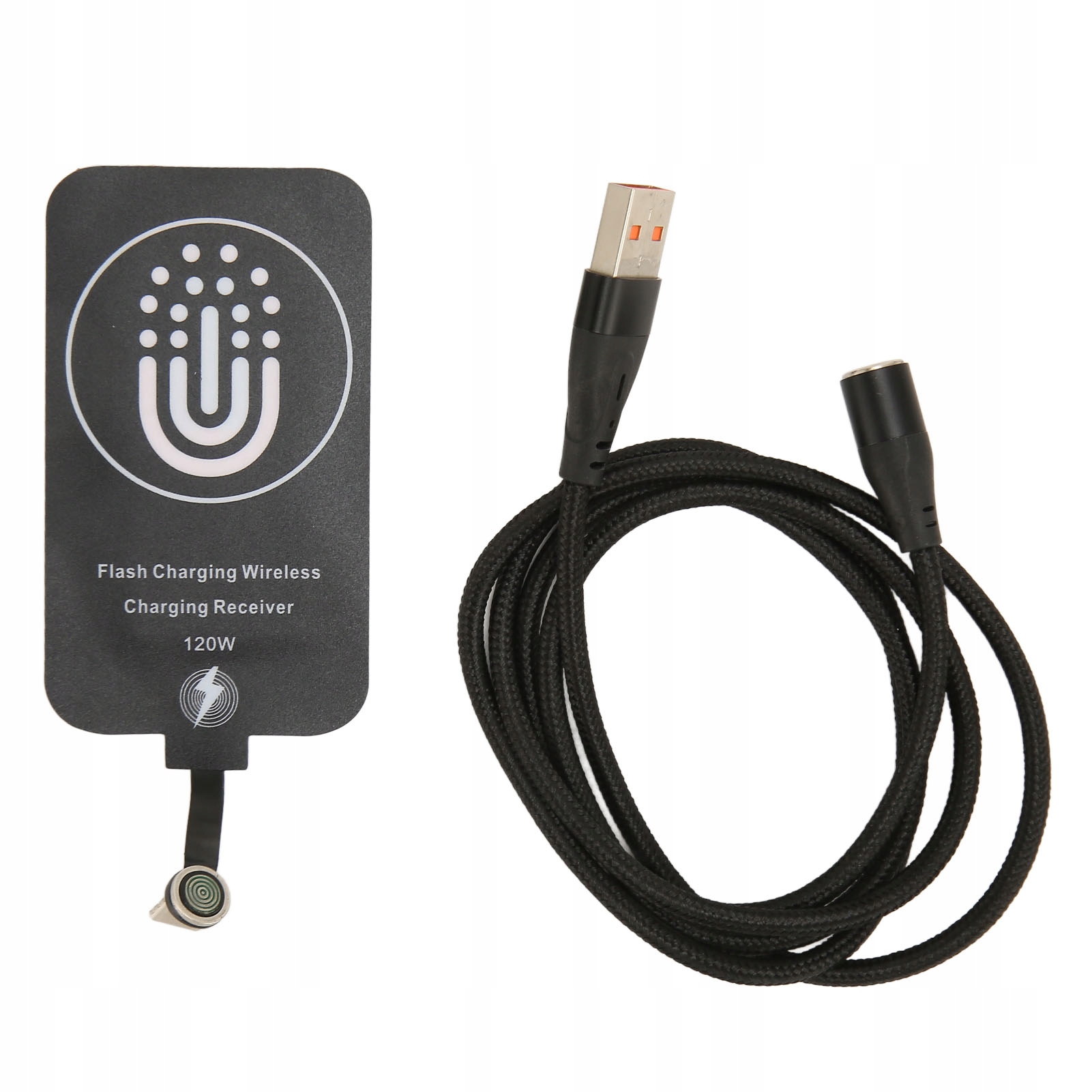 Adapter Bezprzewodowy Qi Odbiornik Ładowania Indukcyjnego Usb C 10W