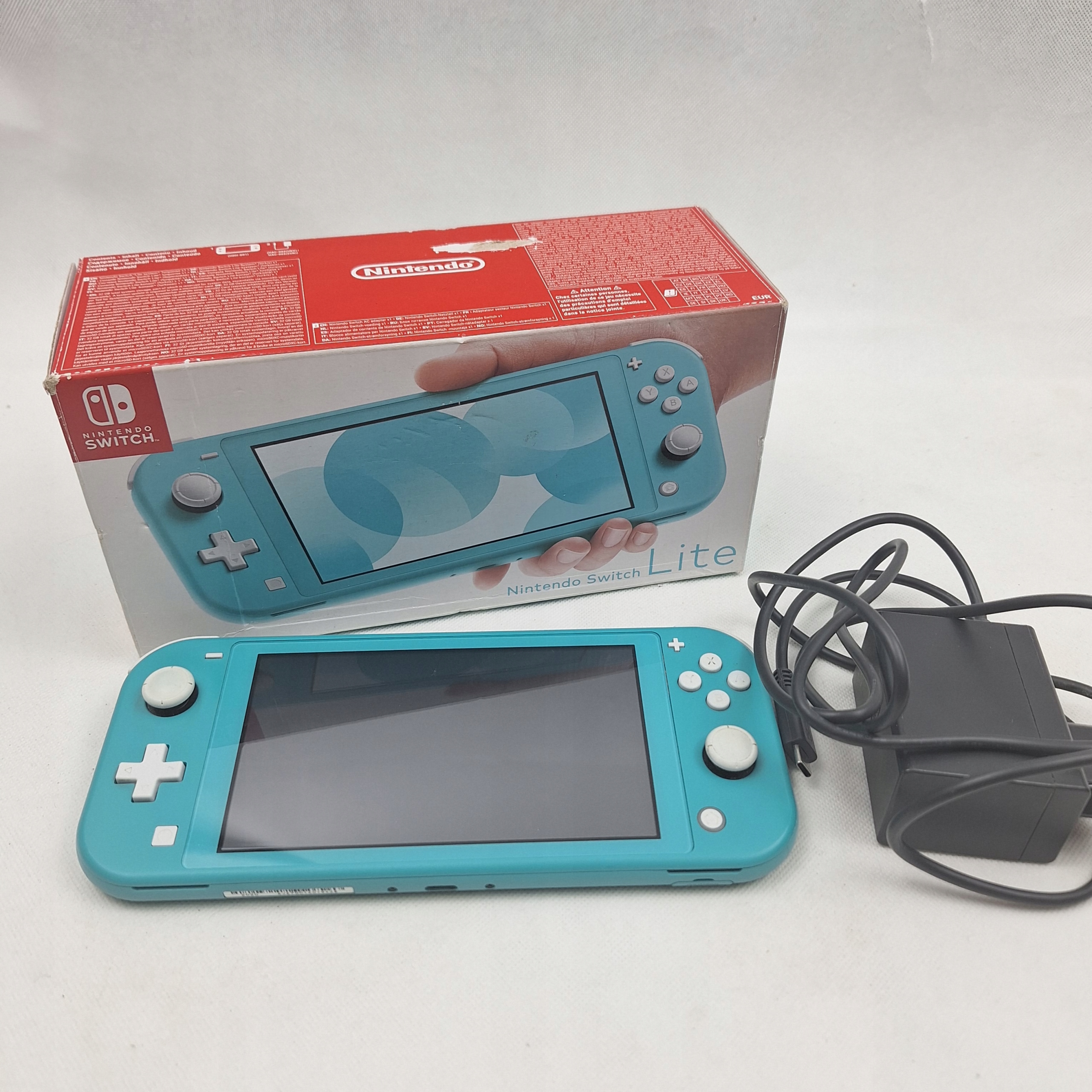 KONSOLA NINTENDO SWITCH LITE TURQUOISE TURKUSOWY HDH-001 + ZASILACZ KARTON Kolor turkusowy