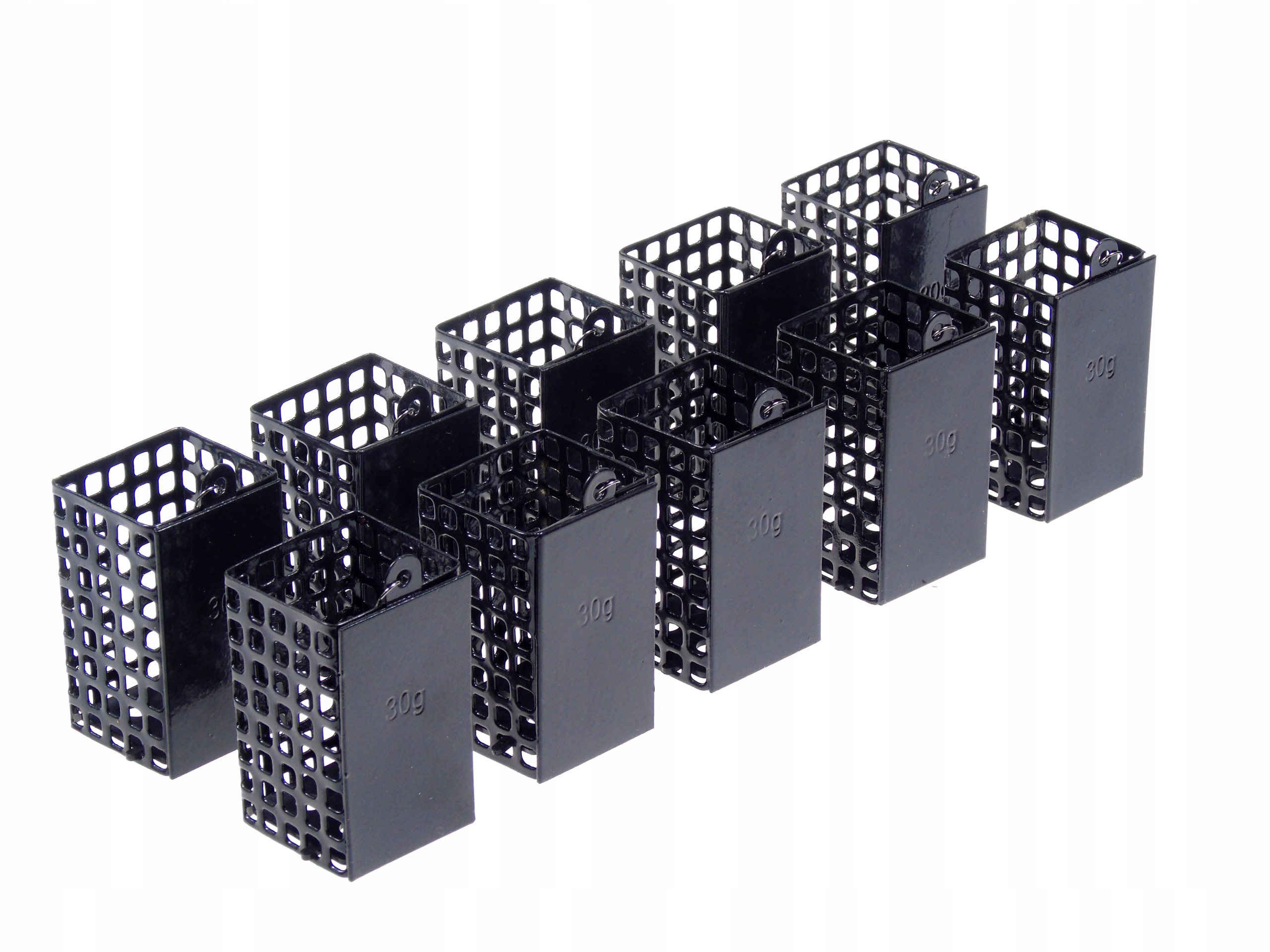 ZESTAW 10x KOSZYCZEK KOSZYK ZANĘTOWY 50G 10x RURKA KRĘTLIK NA GRUNT FEEDER Model Koszyk Zanętowy Rurka Grunt Feeder Wędkarski 50G