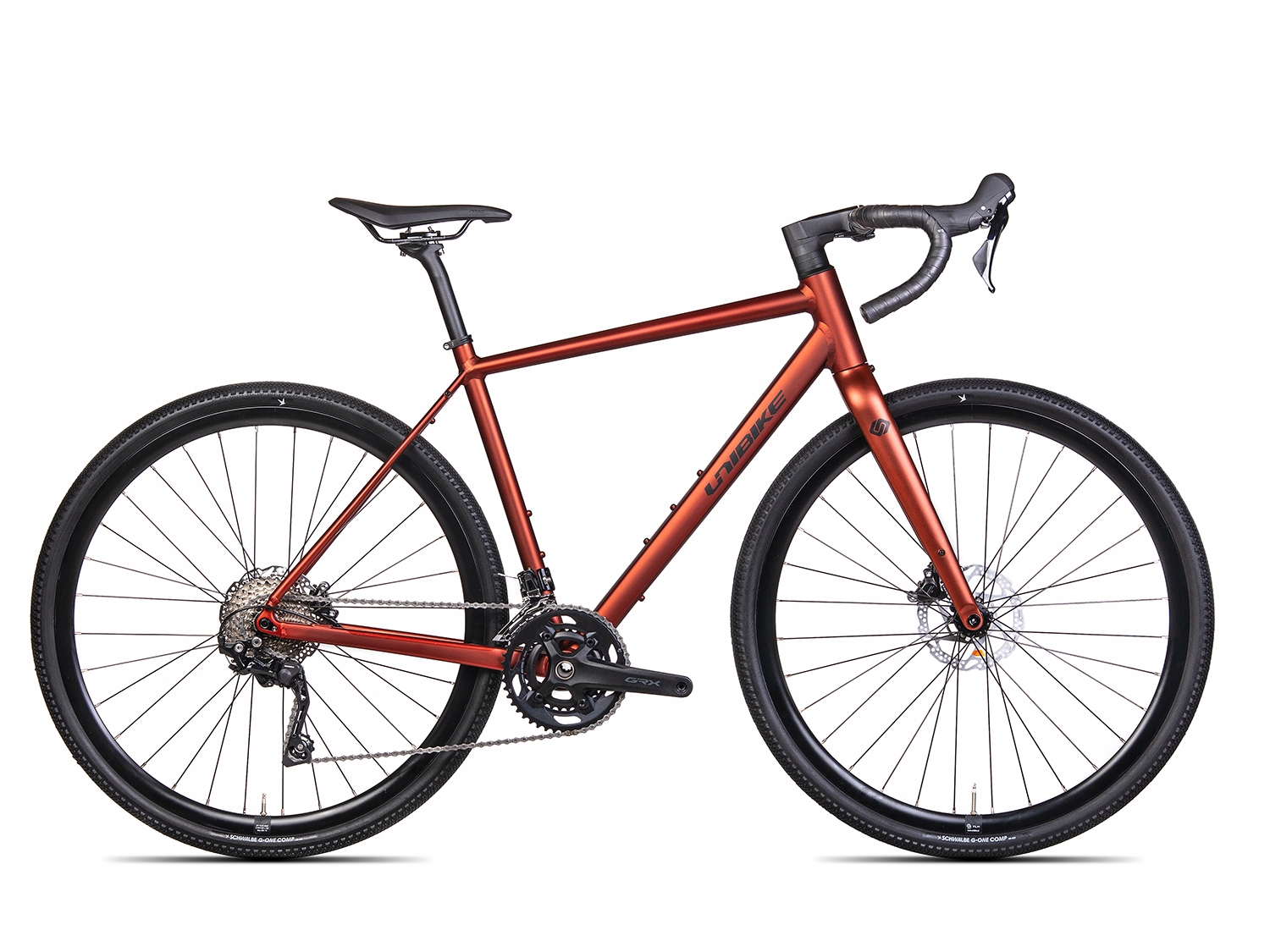 Rower Gravelowy Unibike Tier 51 Ciemny Pomarańcz (brandy) 9050062525