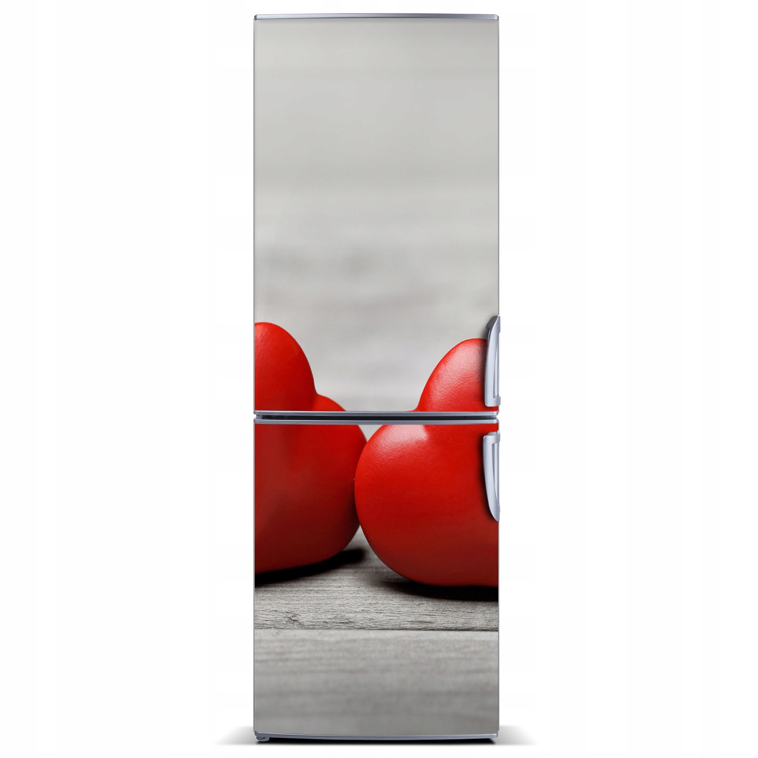 

Magnes Tapeta na lodówkę Serca na drewnie 60x180