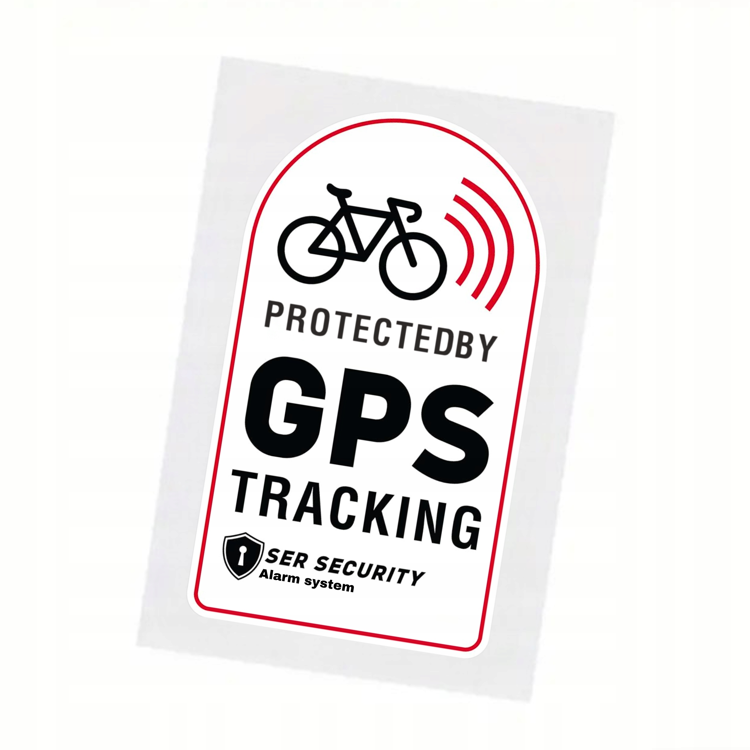 10x NAKLEJKA NA ROWER RAMĘ ROWERU GPS TRACKING OSTRZEGAWCZA ZABEZPIECZENIE Marka Gearox