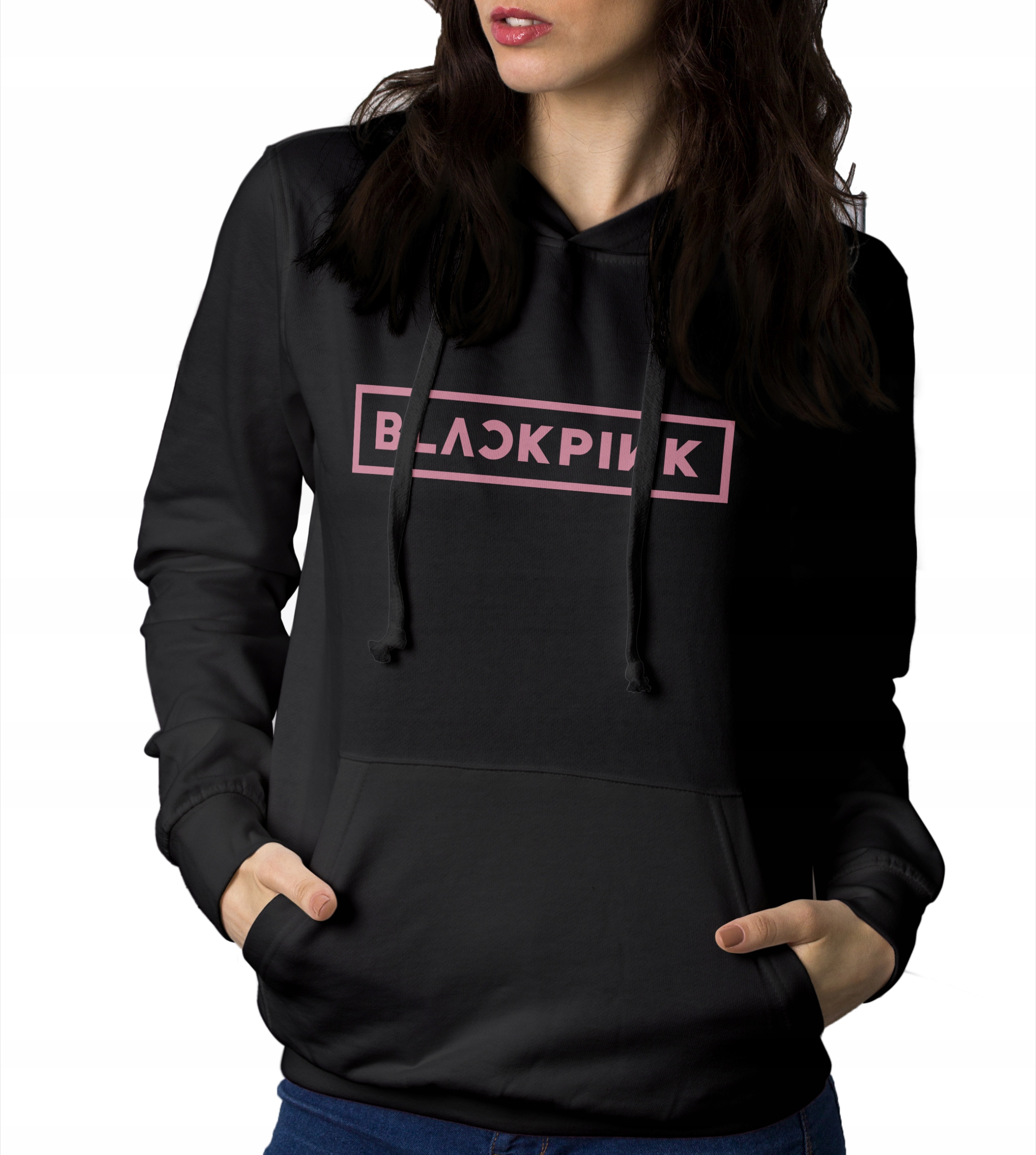 

Bluza Damska Blackpink K-pop Z Kapturem Czarna S