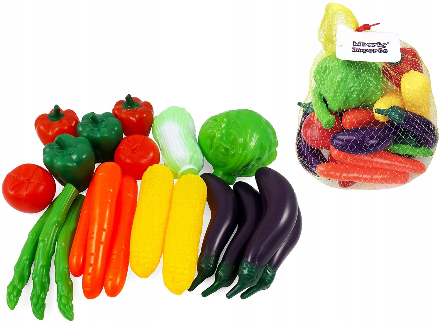 WARZYWA PLASTIKOWE 20 SZTUK ZABAWKA DLA DZIECI