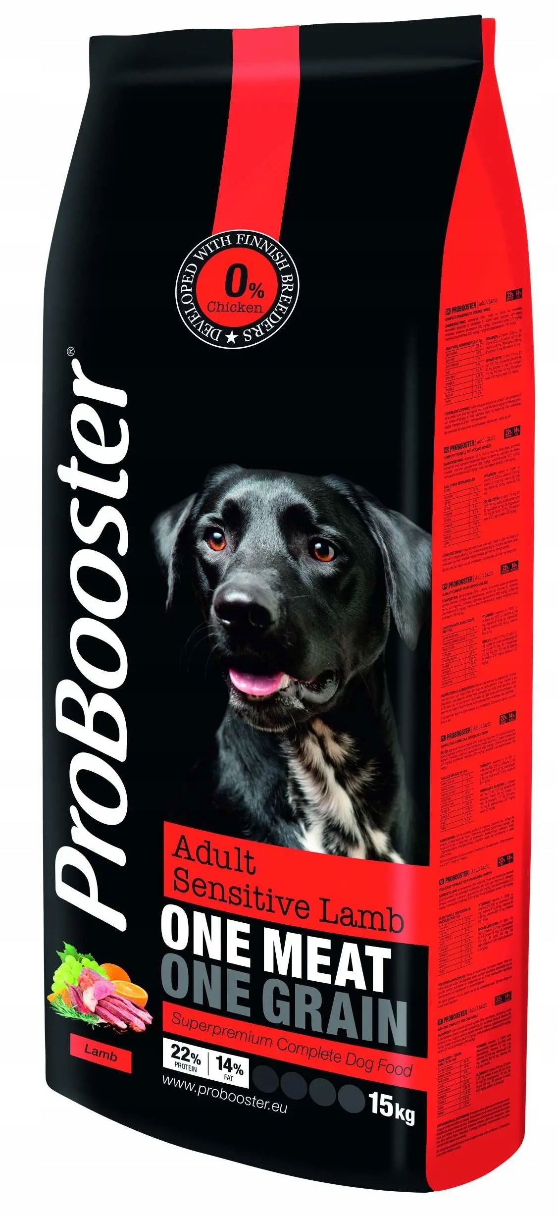 ProBooster Adult Sensitive Lamb 12kg Krmivo pro psy s citlivým zažíváním, jehněčí, suché