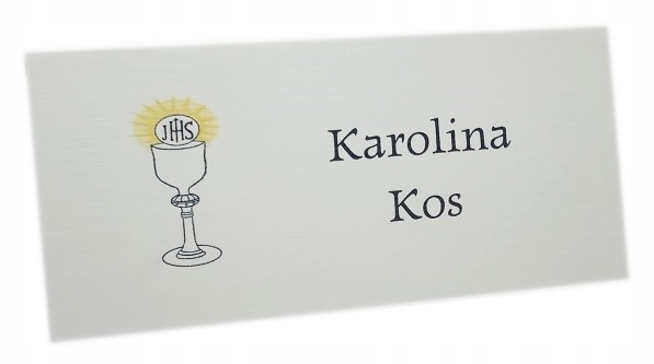 

WK12 * Winietki na komunię Komunijne 6szt