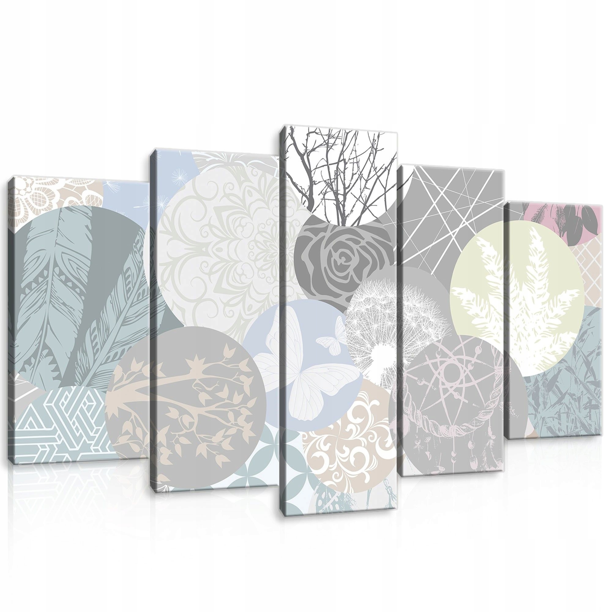 Obraz 100x60 Pastel jemnost příroda abstrakce kruhy vzory lehkost