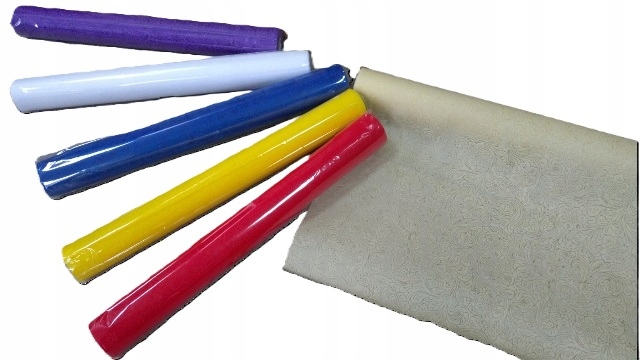 fizelina tłoczona 50 cm x 5 yards  -  mix kolorów — 3