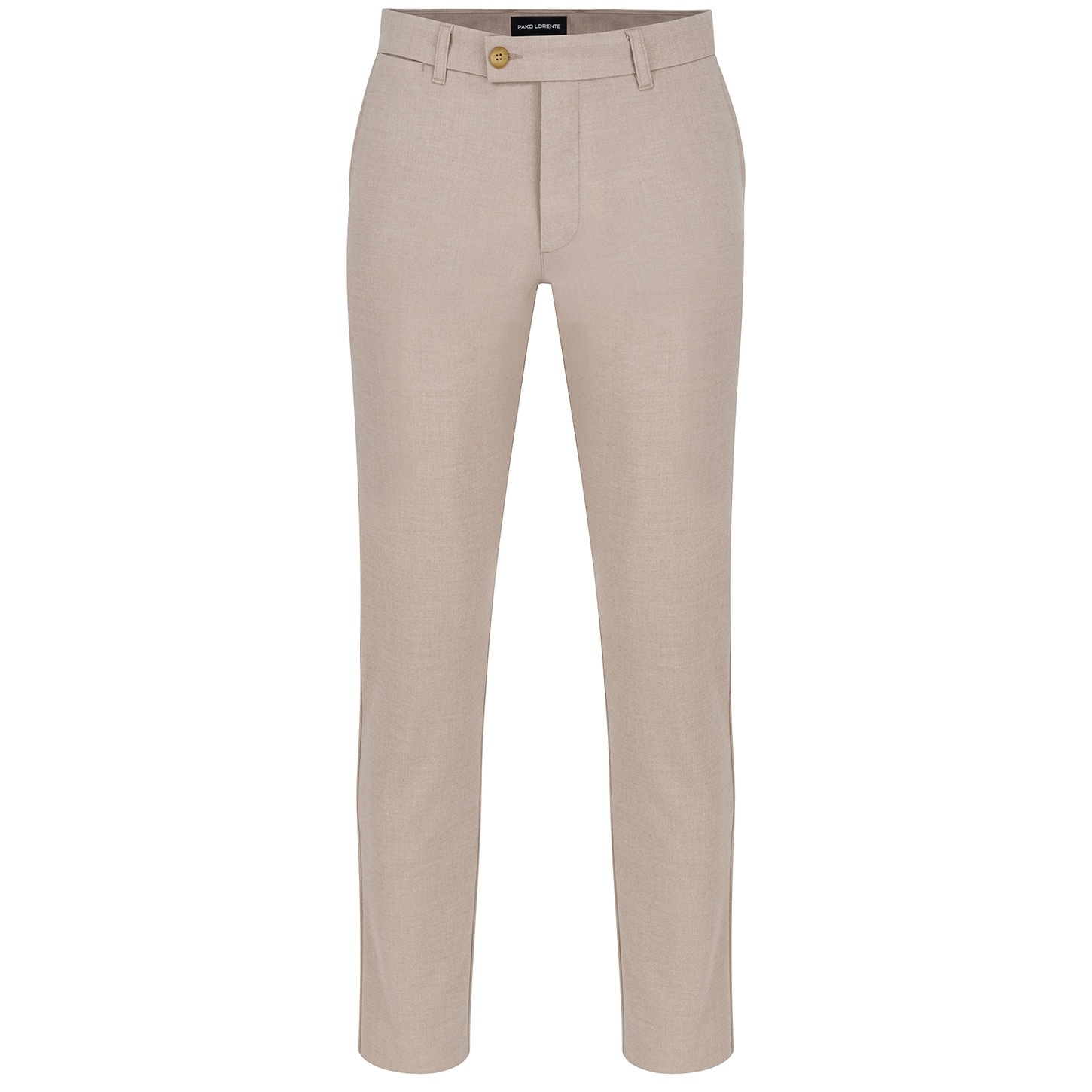 Béžové pánské ležérní kalhoty Slim Fit Pako Lorente vel L34 W33