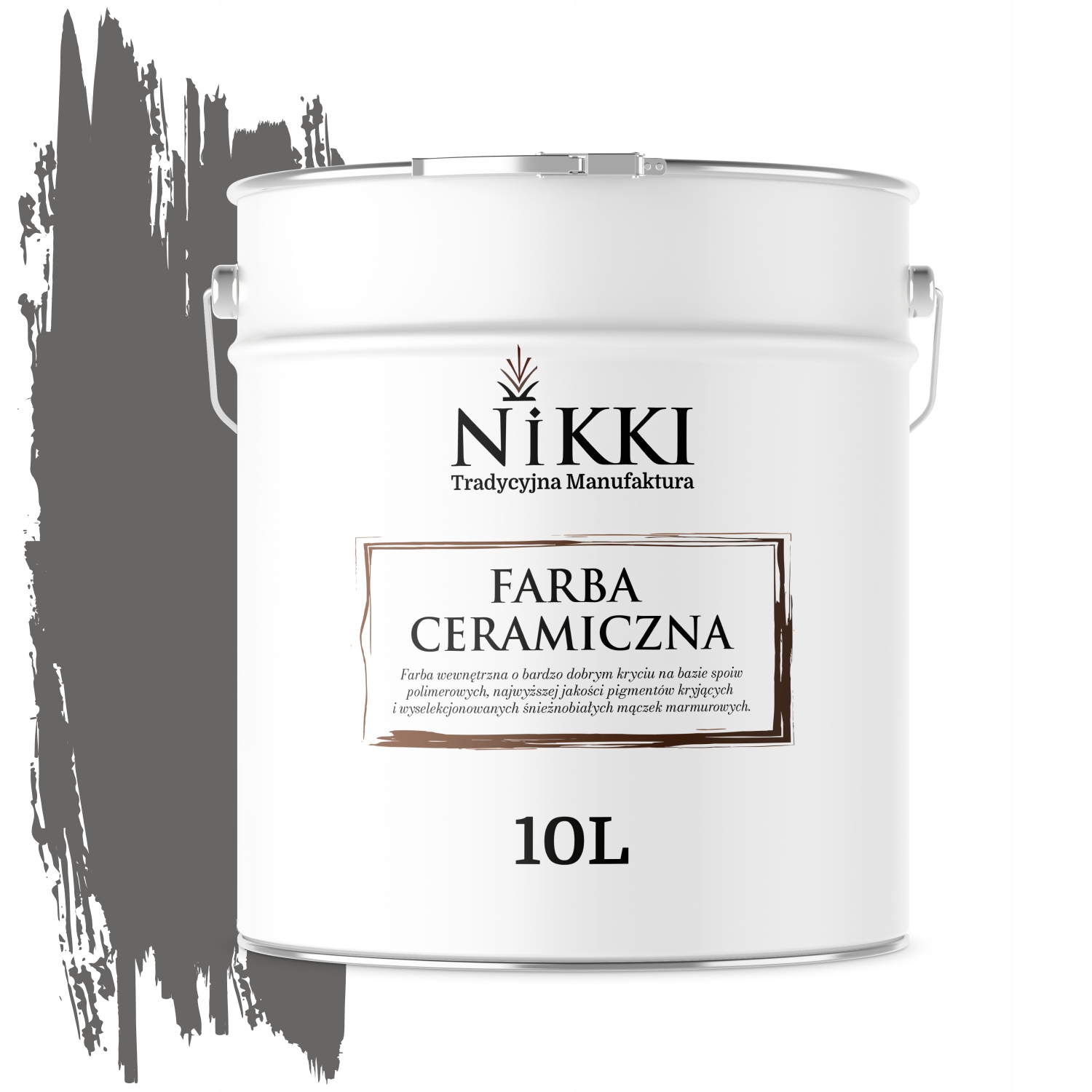Keramická Farba Na Steny, Grafitová Farba H1213, Hlboká Matná Na Steny 10 L