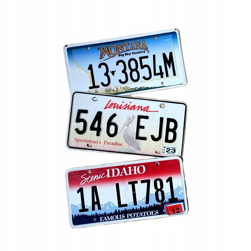 Zestaw 3 tablic z USA dla kolekcjonera