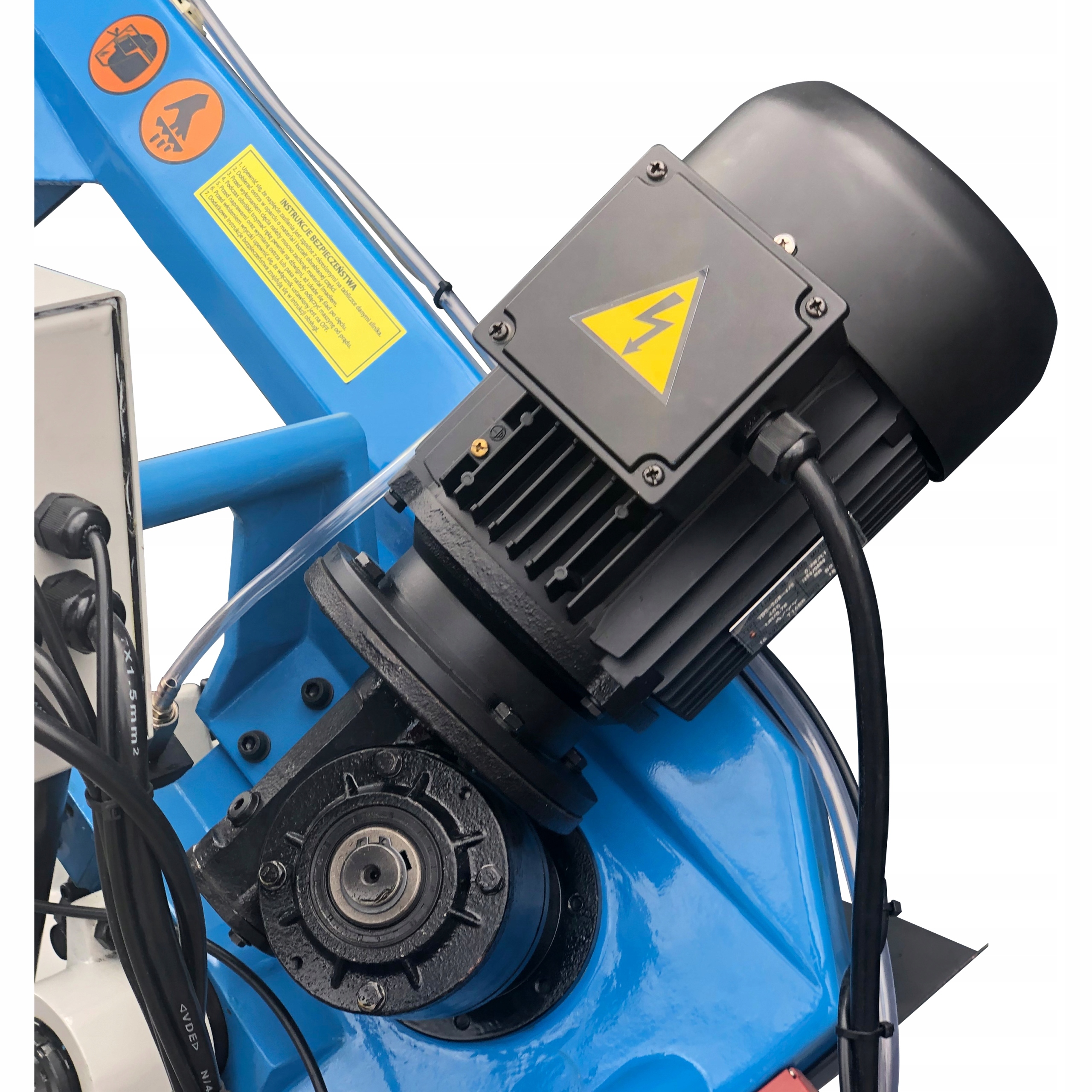 PIŁA TAŚMOWA PRZECINARKA DO METALU STILER BS170G 400V 400MM 2 TAŚMY GRATIS Zasilanie elektryczno-sieciowe