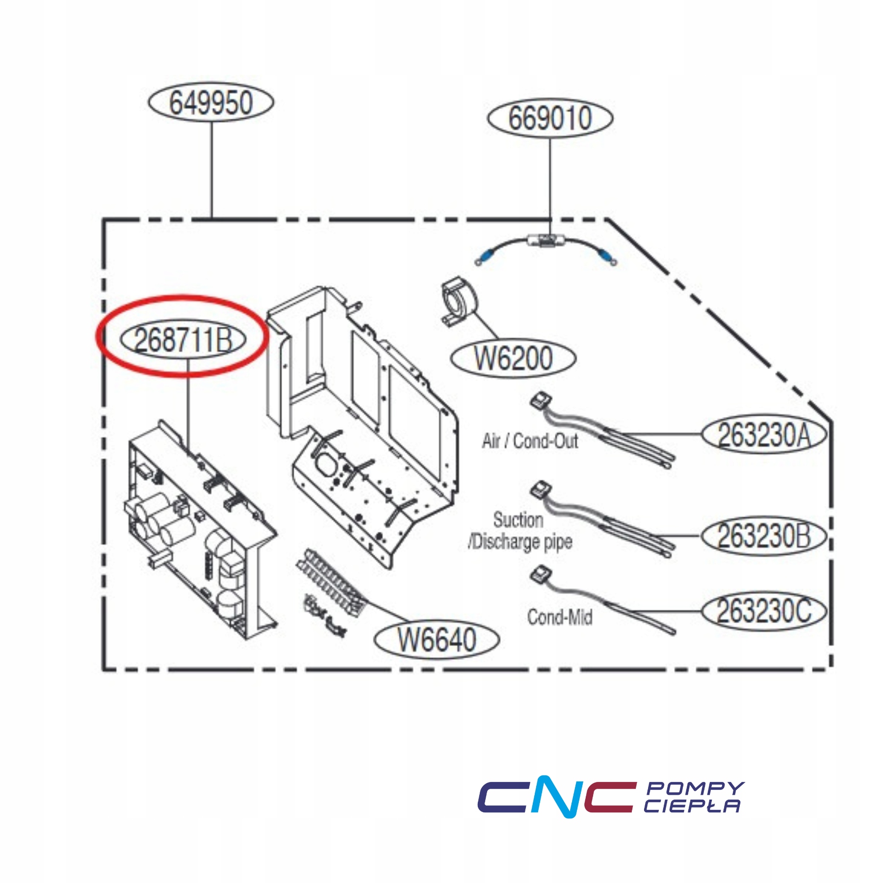 Ovládacia doska Lg EBR78090316 modul Pcb klimatizácia tepelného čerpadla Originál