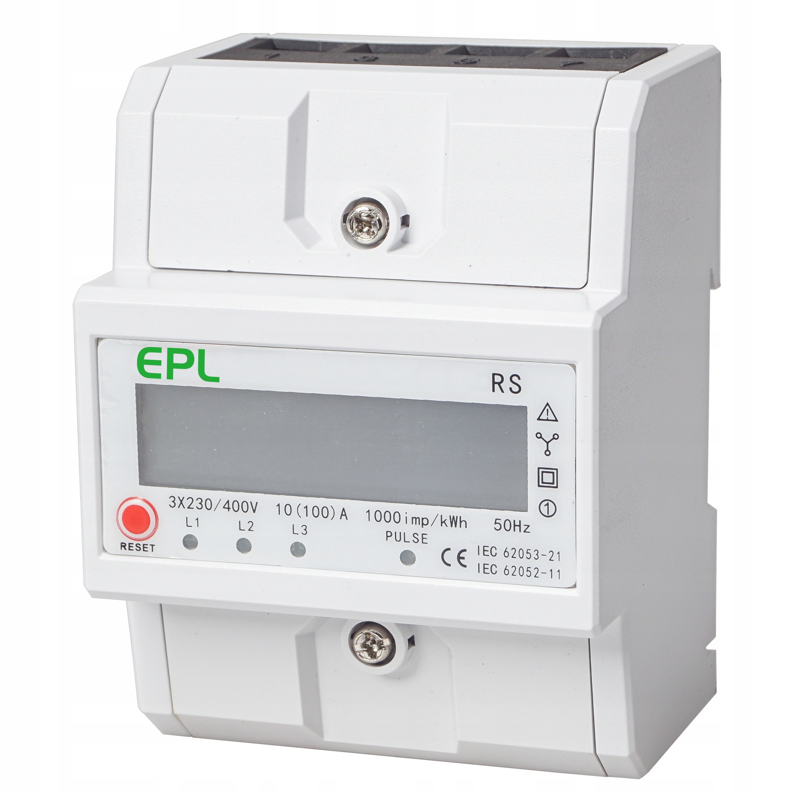 Licznik Energii 3 Fazowy miernik podlicznik prądu 100A Przycisk Reset