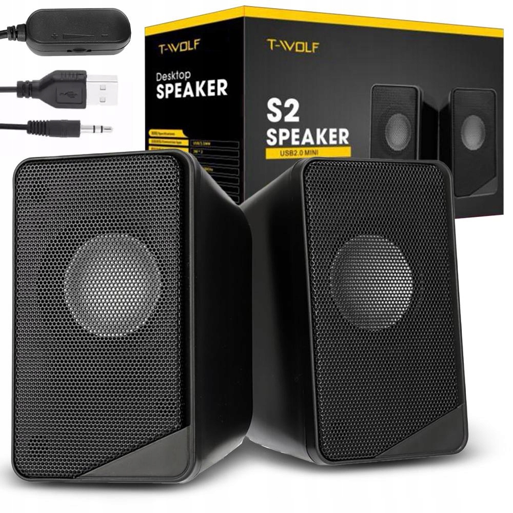 Zestaw głośników 2.0 Interlook S2 6 W czarny