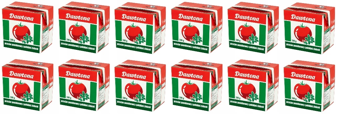 Levně 12 x 500 g Dawtona Rajčatové pyré s bylinkami Karton