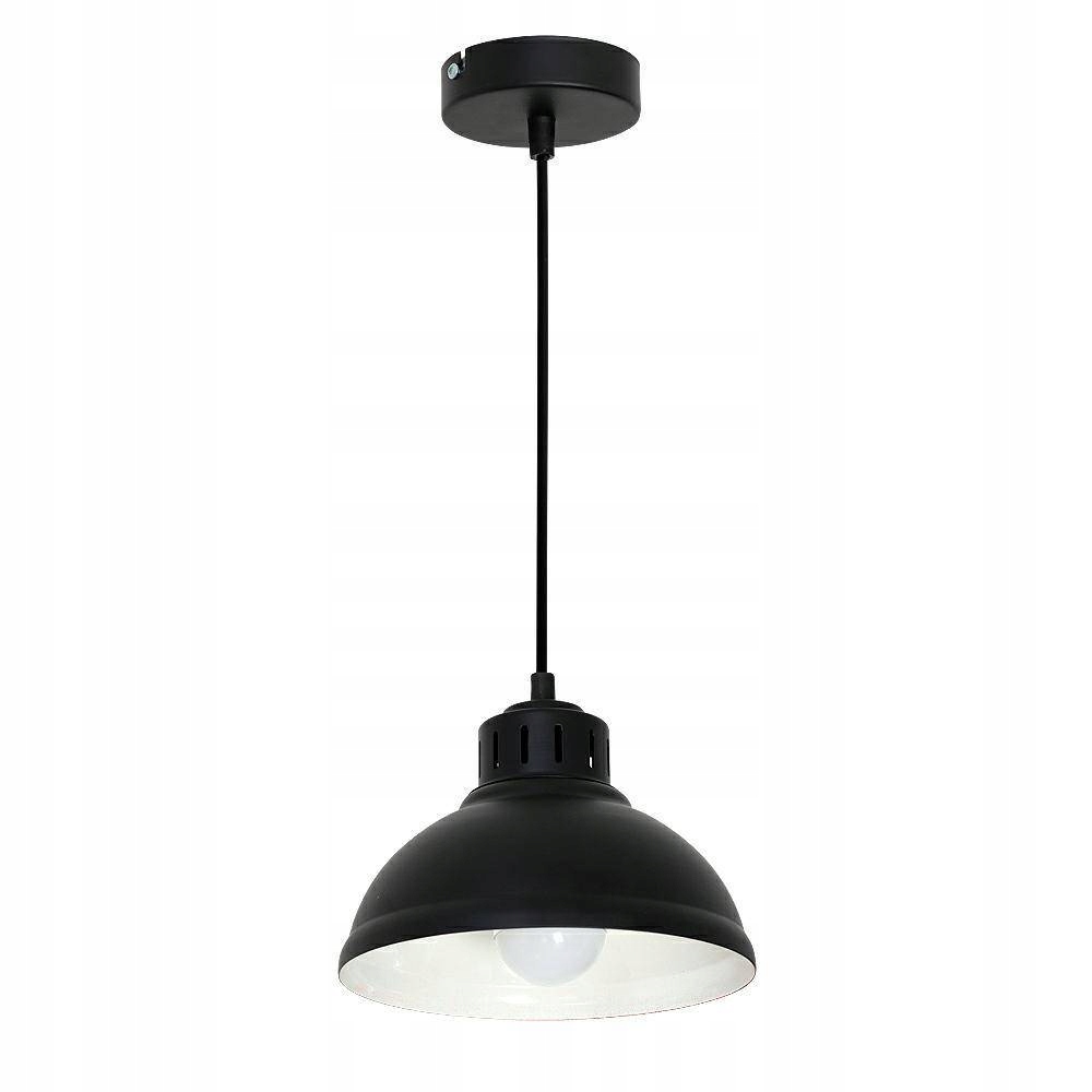 Nastavitelná Černá Industriální Závěsná Lampa 31 CM