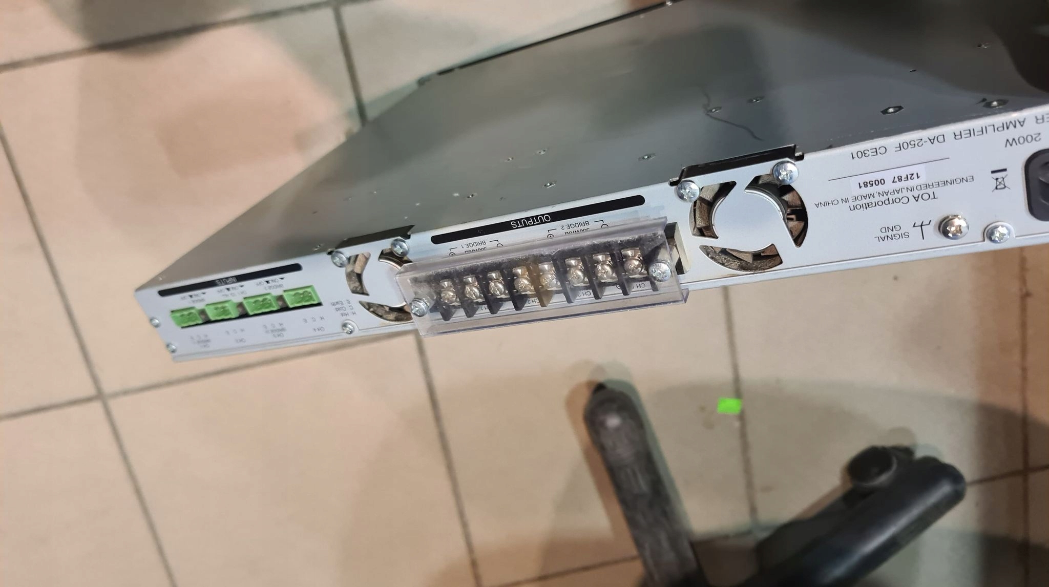 TOA DA-250F Cyfrowy Wzmacniacz Mocy 4-kanałowy Kod producenta DA-250F