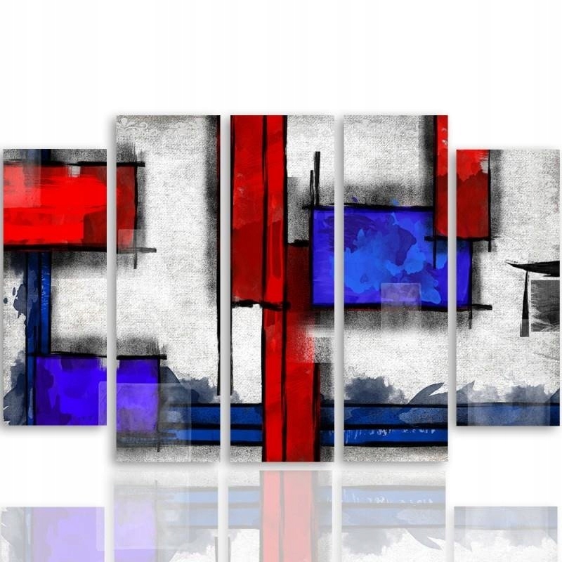 Foto 5dílný obraz na plátně Abstrakce 300x140