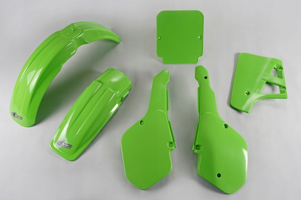 Ufo Sada Plastov Kawasaki Kx 125 '87 Farba Zelená