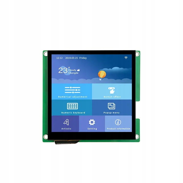 LCD 4.0" 480x480 kapacitní dotykový panel Dwin Hmi DMG48480T040_01WTC