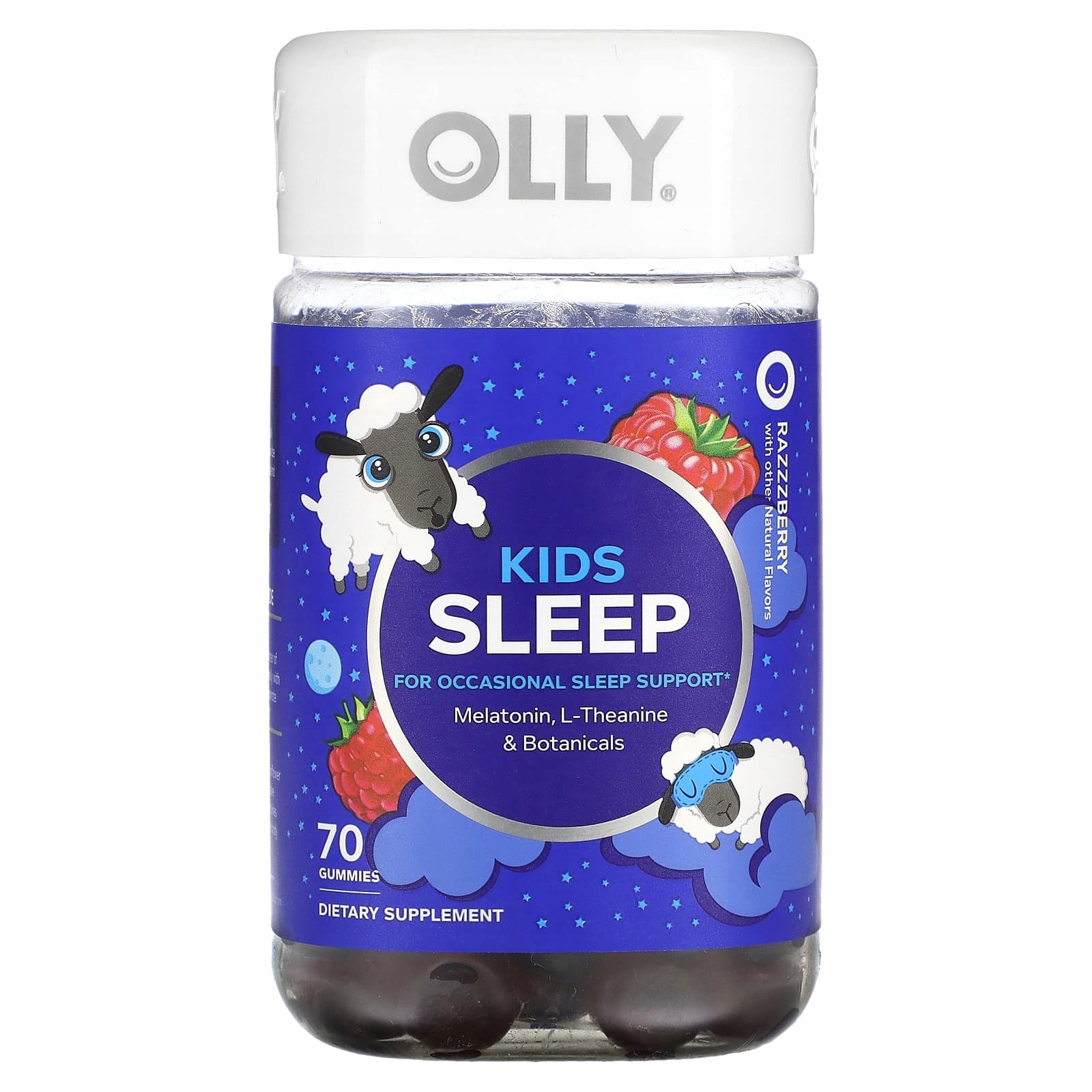 OLLY, Kids Sleep, Razzzberry, 70 żelek