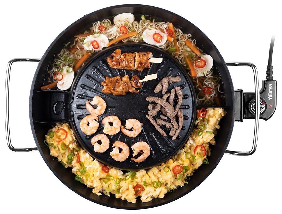 Elektrický kórejský grilovací set Veľký gril 1800W 36cm Tristar