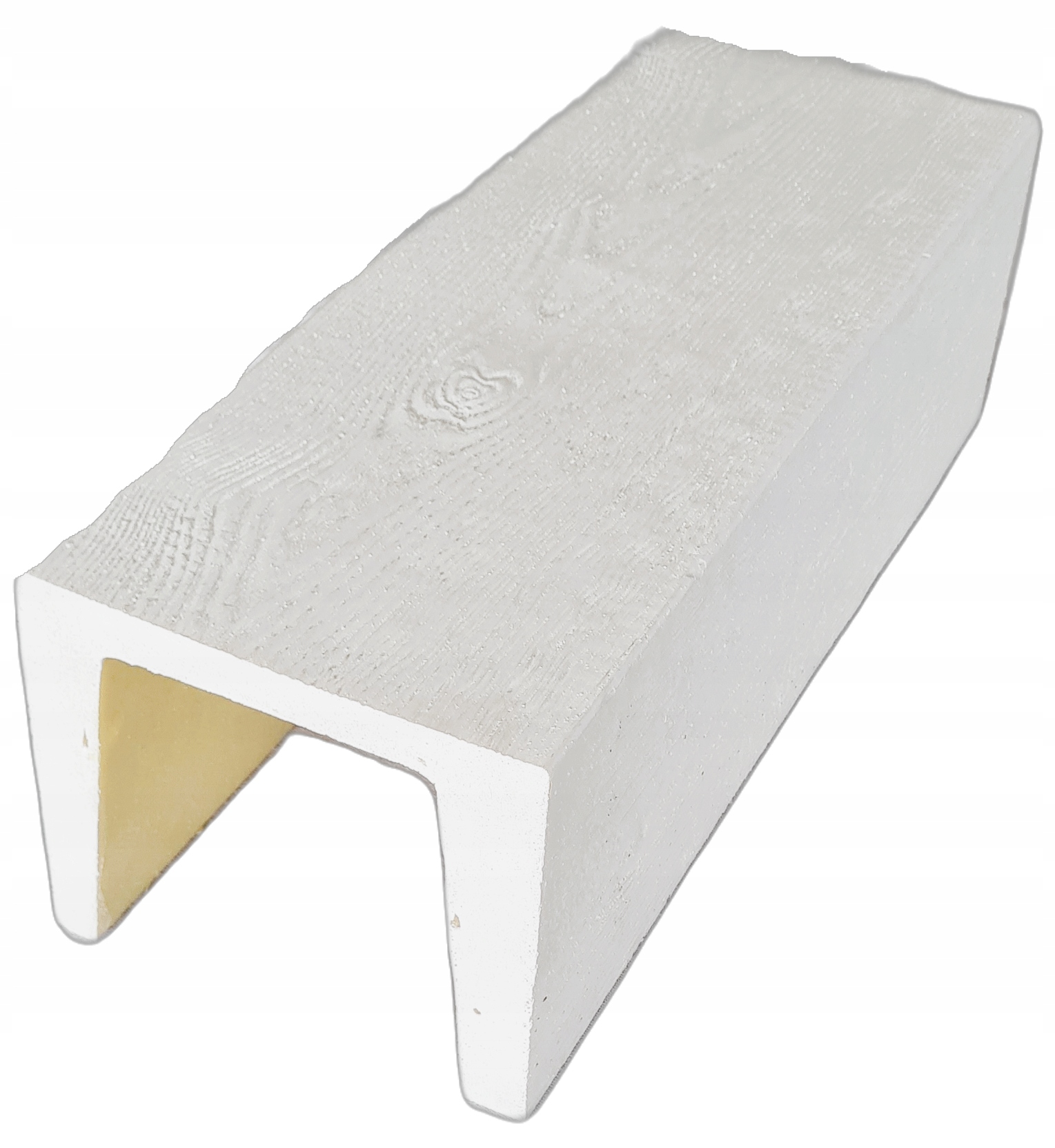 Rustikální nosník Modern, dekorační nosník 19 x 17 cm x 3 m bílý