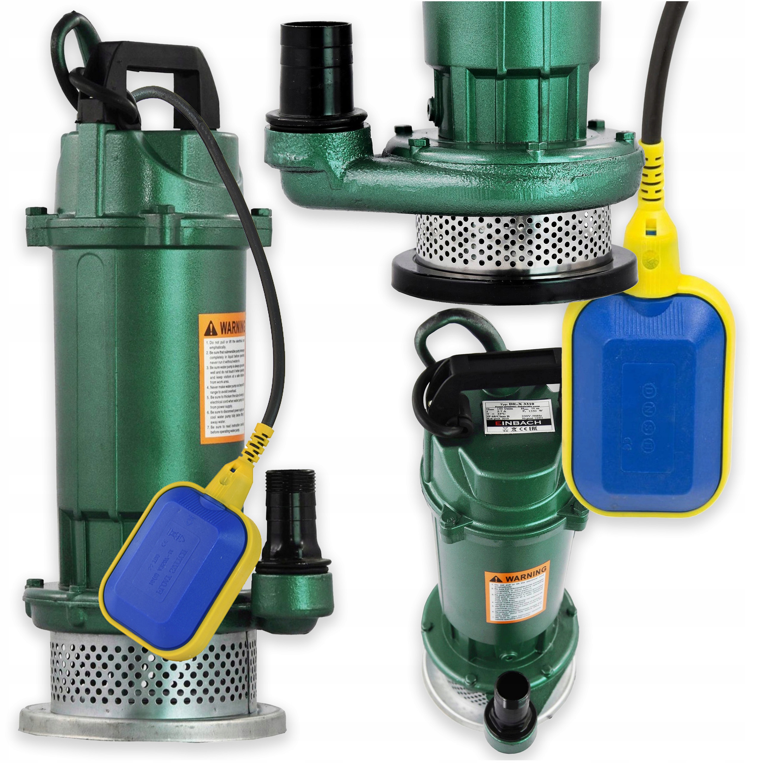 Pompa De-x 3310-16m z pływakiem Wąska Idealna do Poboru wody z Mauzera