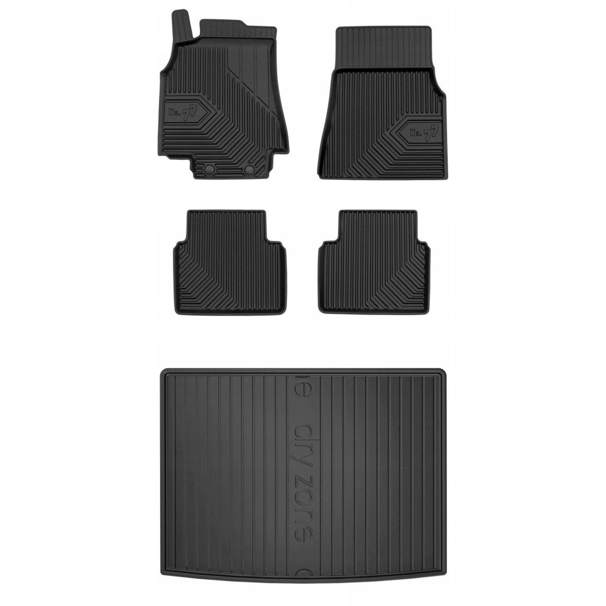 Gumová sada koberčekov a rohoží Mercedes triedy B W245 2005-2011 s dodatočným príslušenstvom