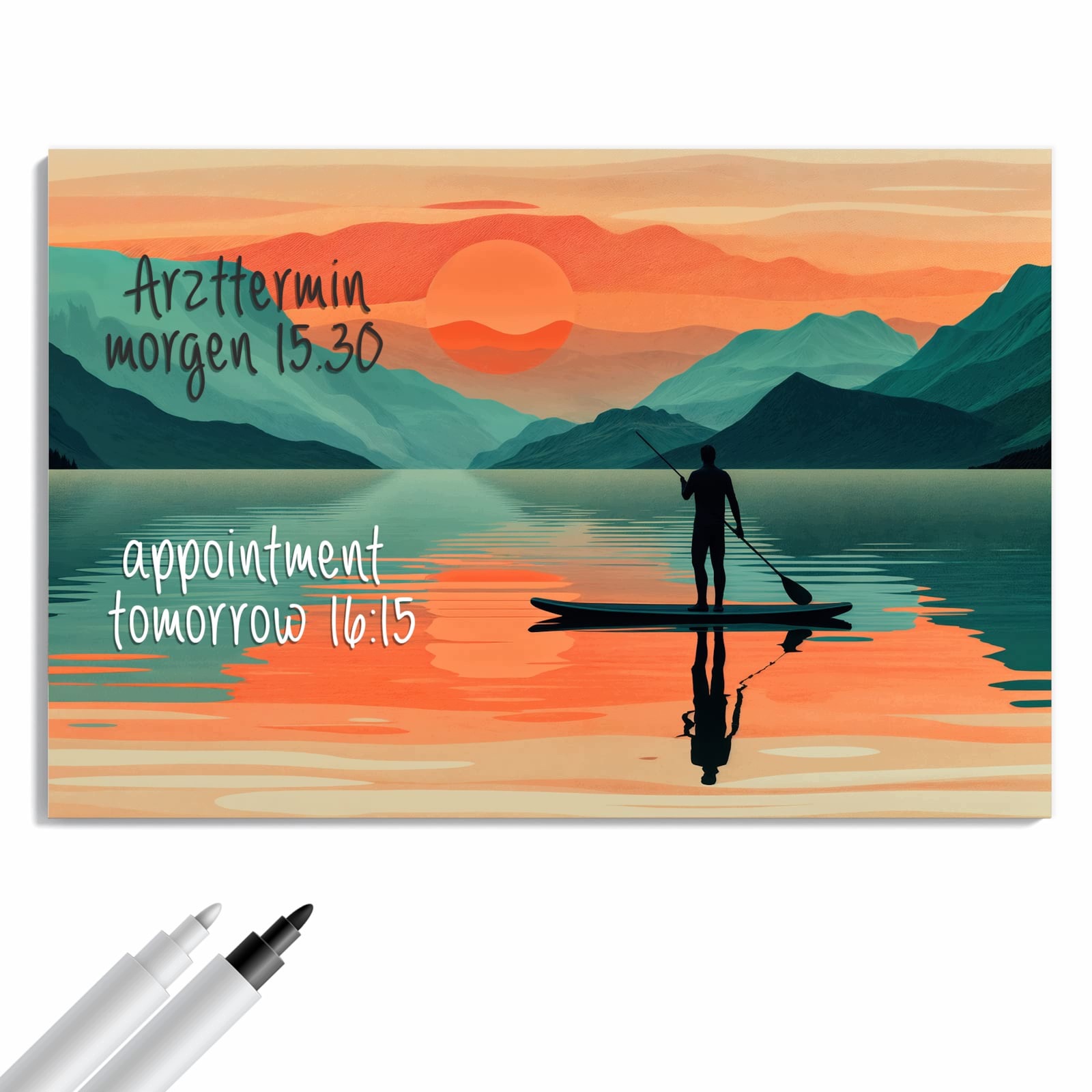 Magnetická tabule Západ slunce Wiošlarz 60 × 40 cm