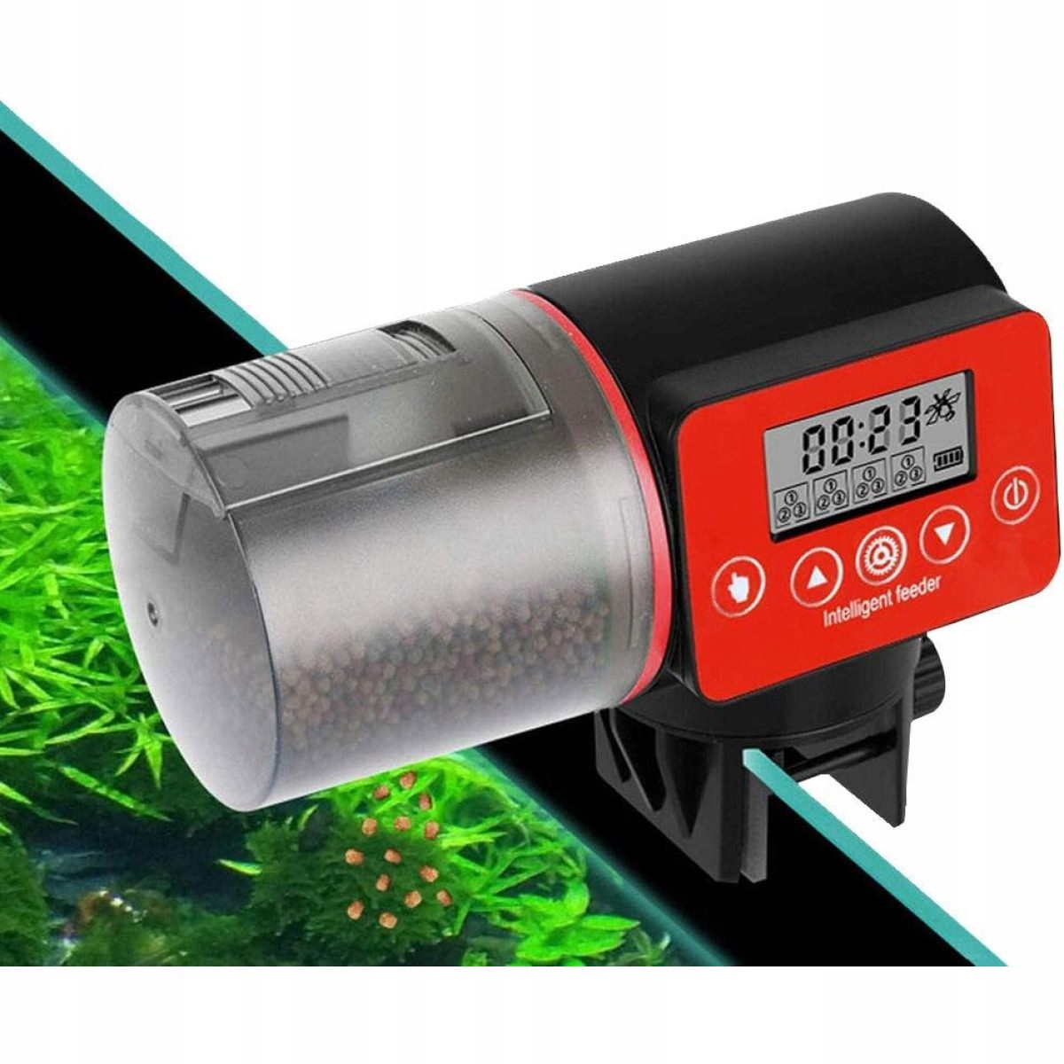 Automatický Krmítkový Zásobník Na Krmivo Ryb Akvárium 200 Ml