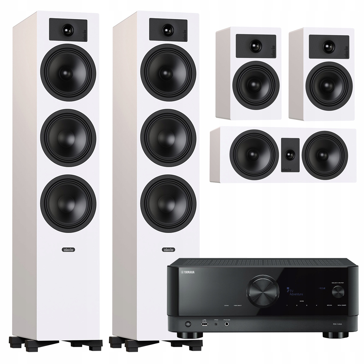 Indiana Line Tesi 6 2 7 Sada Reproduktorov Domáceho Kina Yamaha RX-V4A