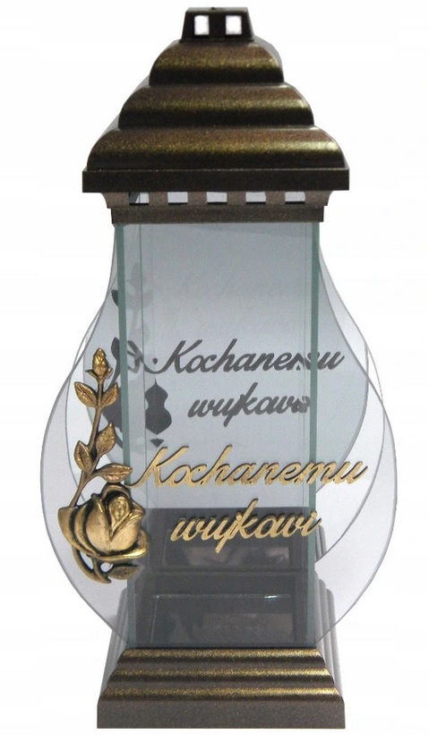 

znicz z dedykacją Kochanemu wujkowi
