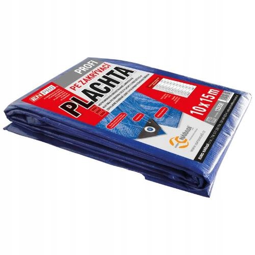 Plachta zakrývacia Profi, 10 x 15 m, 140 g/m², modro strieborná, Enpro