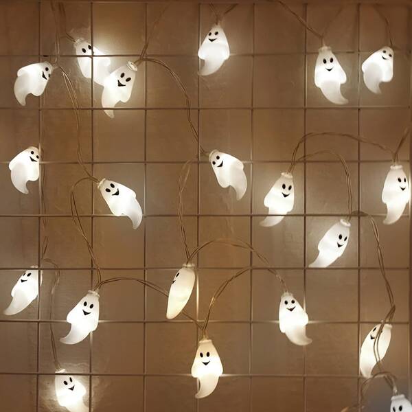 DEKORACJA GIRLANDA ŚWIECĄCA LED DUSZKI HALLOWEEN Marka inna