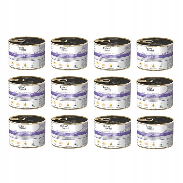 Dolina Noteci Premium Junior králík vlhké krmivo pro psy malých plemen 12 x 185 g