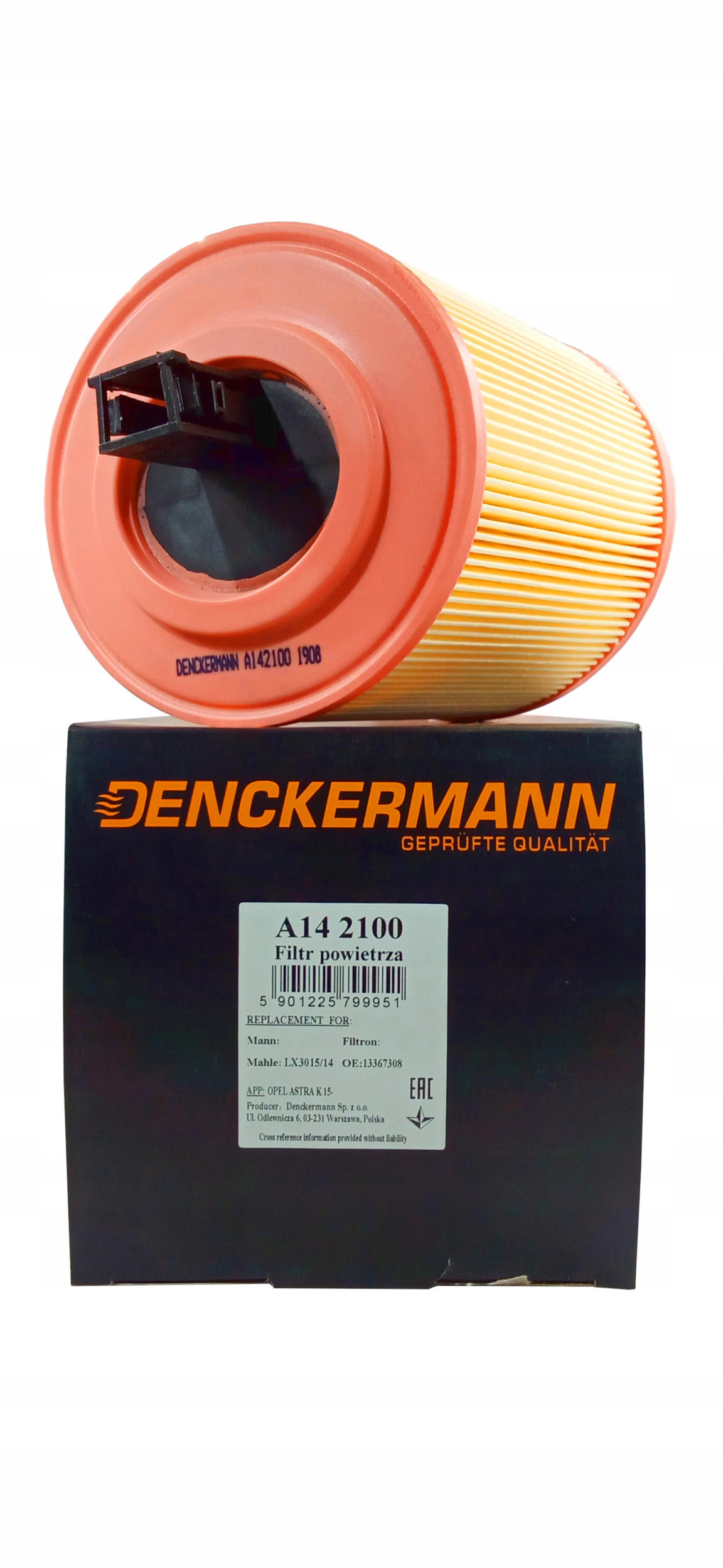 OPEL ASTRA K 1,0 1,4 TURBO ZESTAW FILTRÓW 3szt. Producent części Kamoka