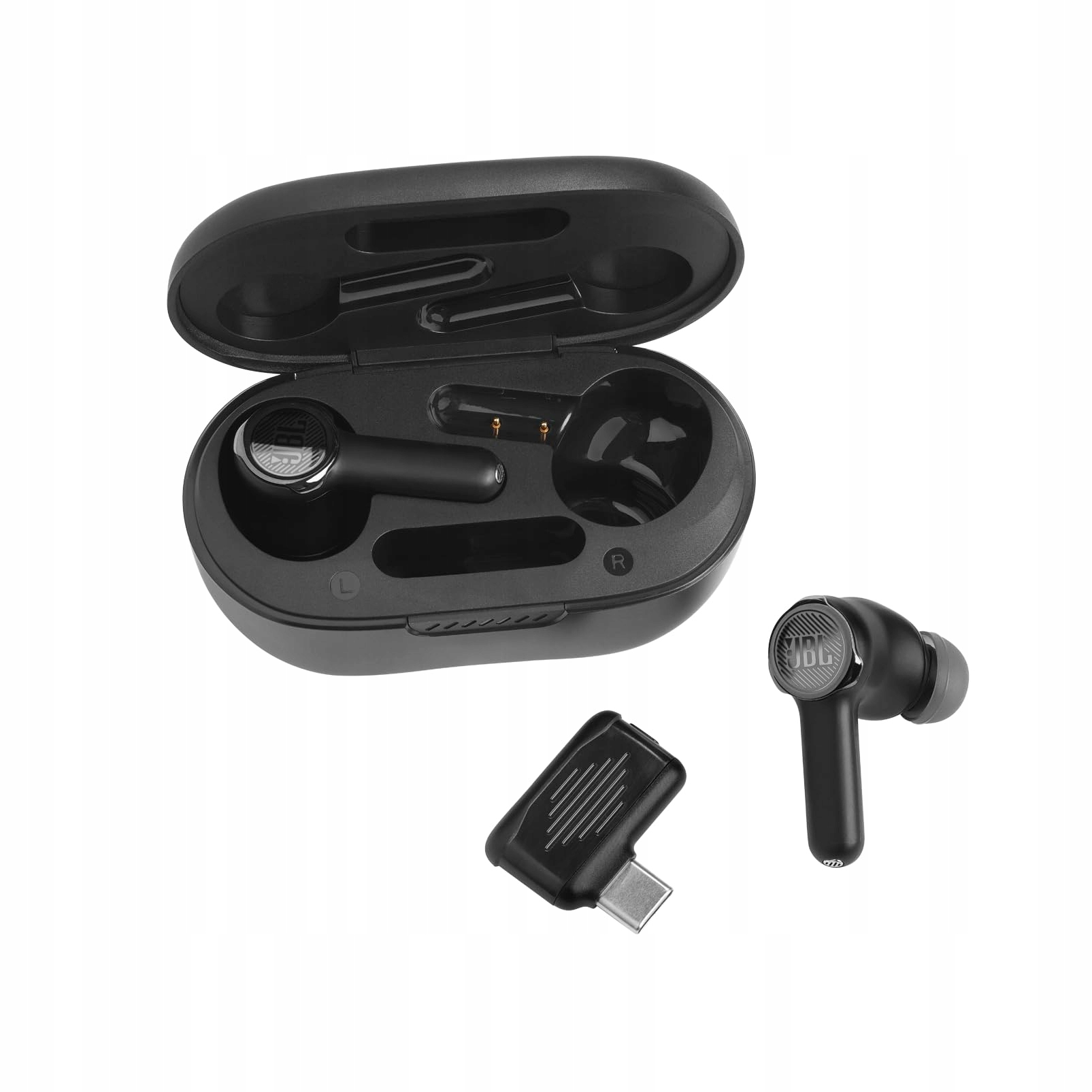 JBL Quantum TWS Słuchawki Douszne Gamingowe Bluetooth z ANC 22h Czarne — miniatura 4