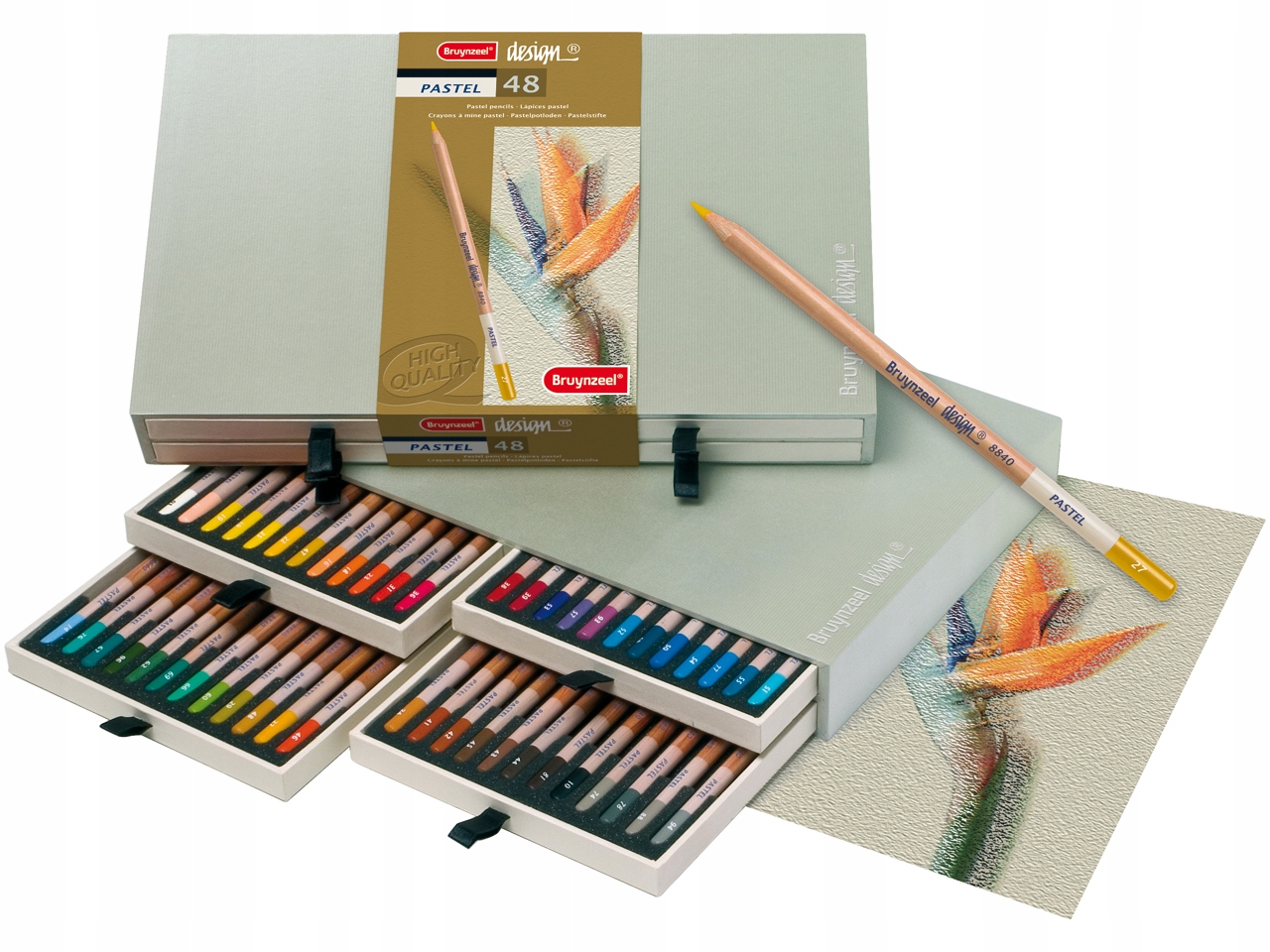 Pastelky pastelové Bruynzeel Design 8840H48 48 ks
