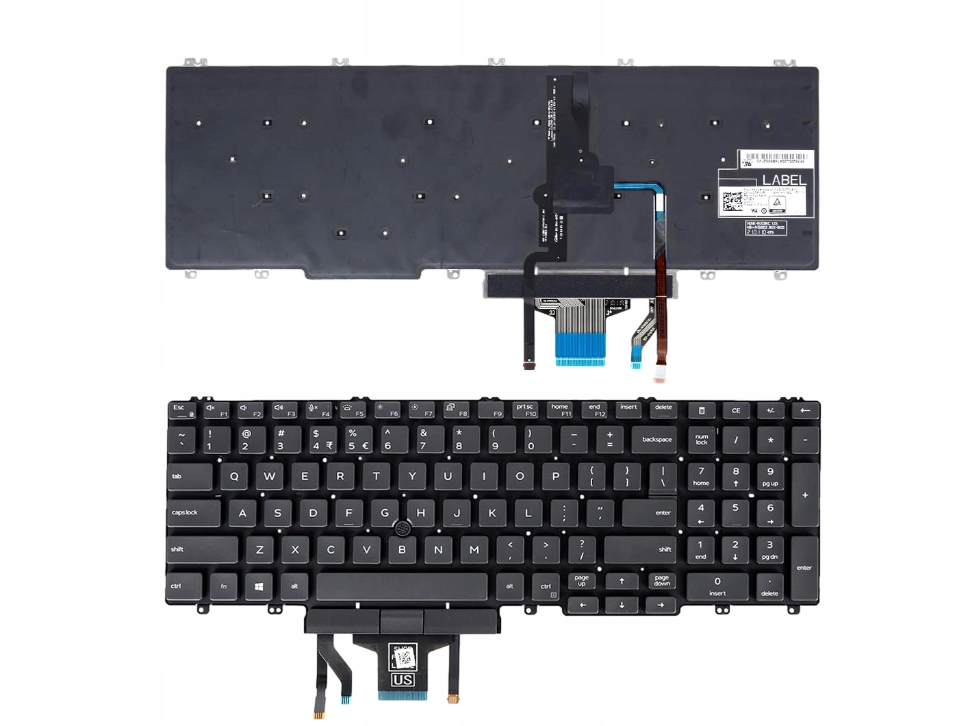 Klávesnice Pro Dell 5500 5501 5510 5511 3500 3501 3540 3541 3551 3550 Led