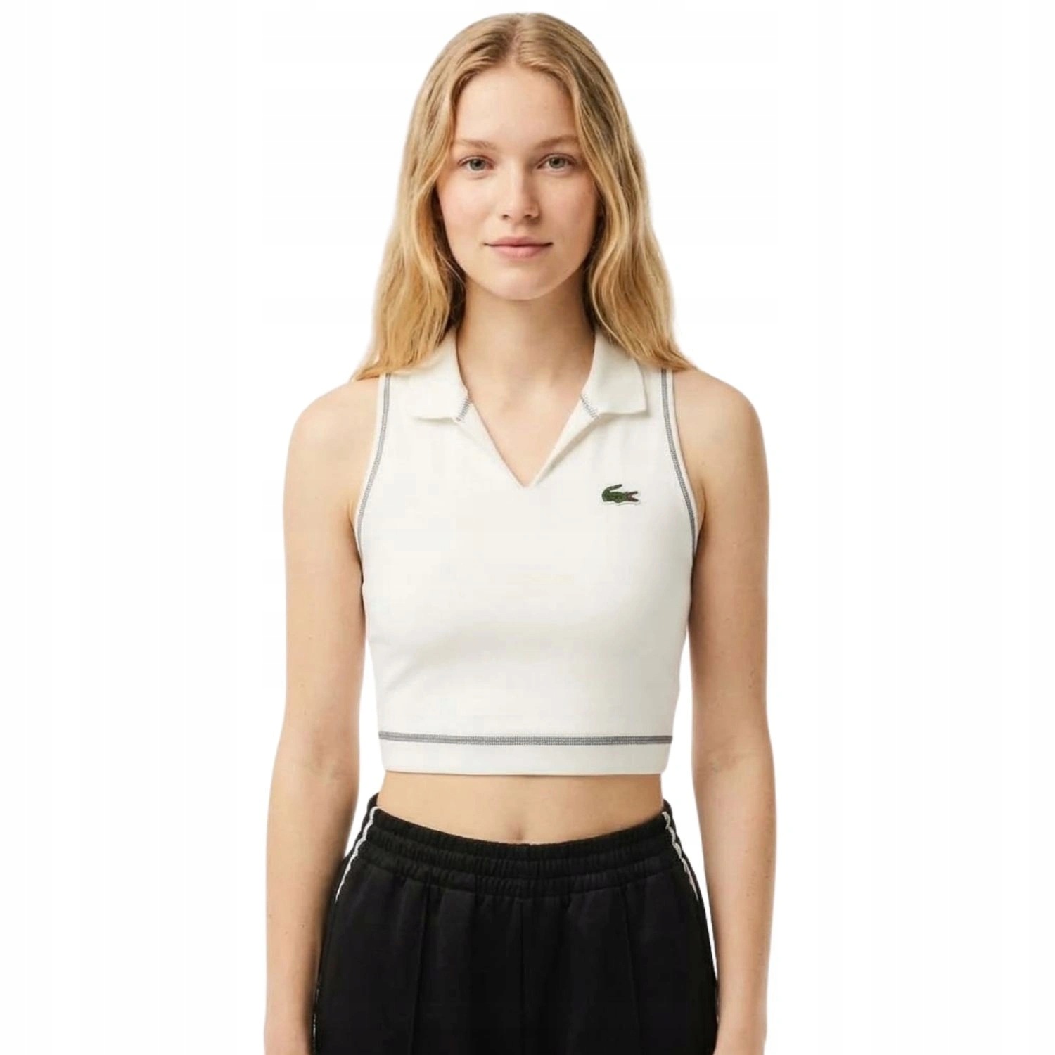 Dámský sportovní top Lacoste Sport tričko bez rukávů, přiléhavý, velikost Xs