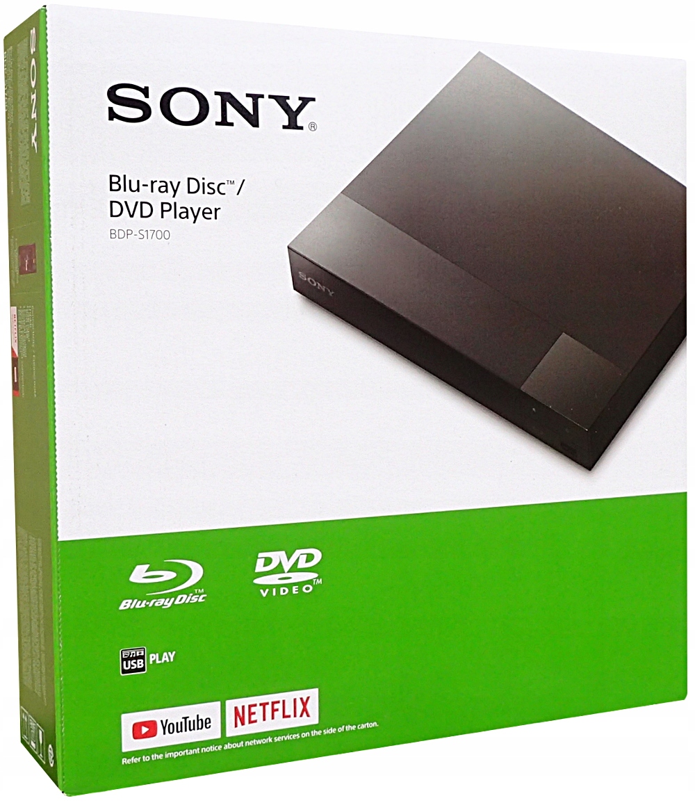 Blu-Ray DVD CD Usb MP3 prehrávač Avi Sony BDP-S1700 Hd Netflix YouTube