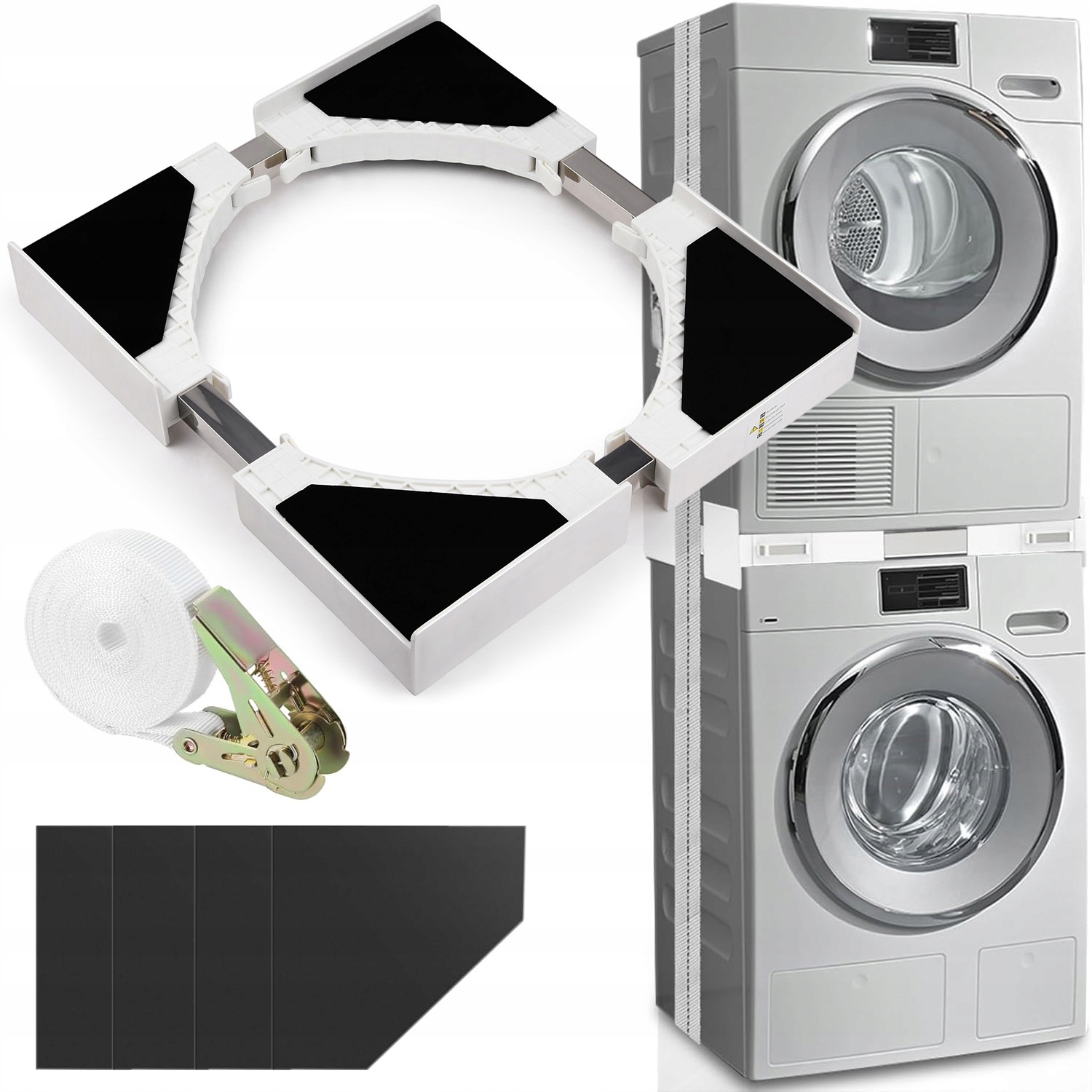 Łącznik Pralki Suszarki Uniwersalny Szerokość 46-66CM Cicha