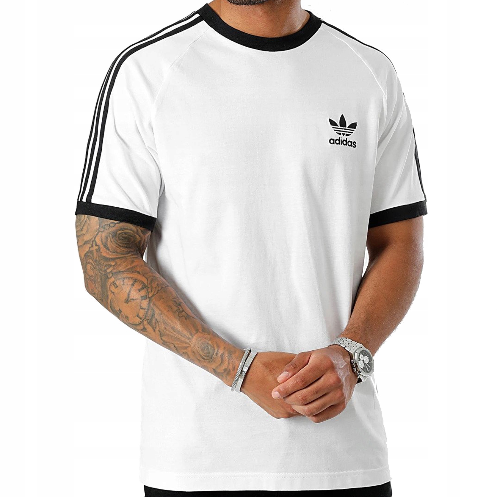 Adidas biała koszulka t-shirt męski klasyczny bawełna IA4846 M