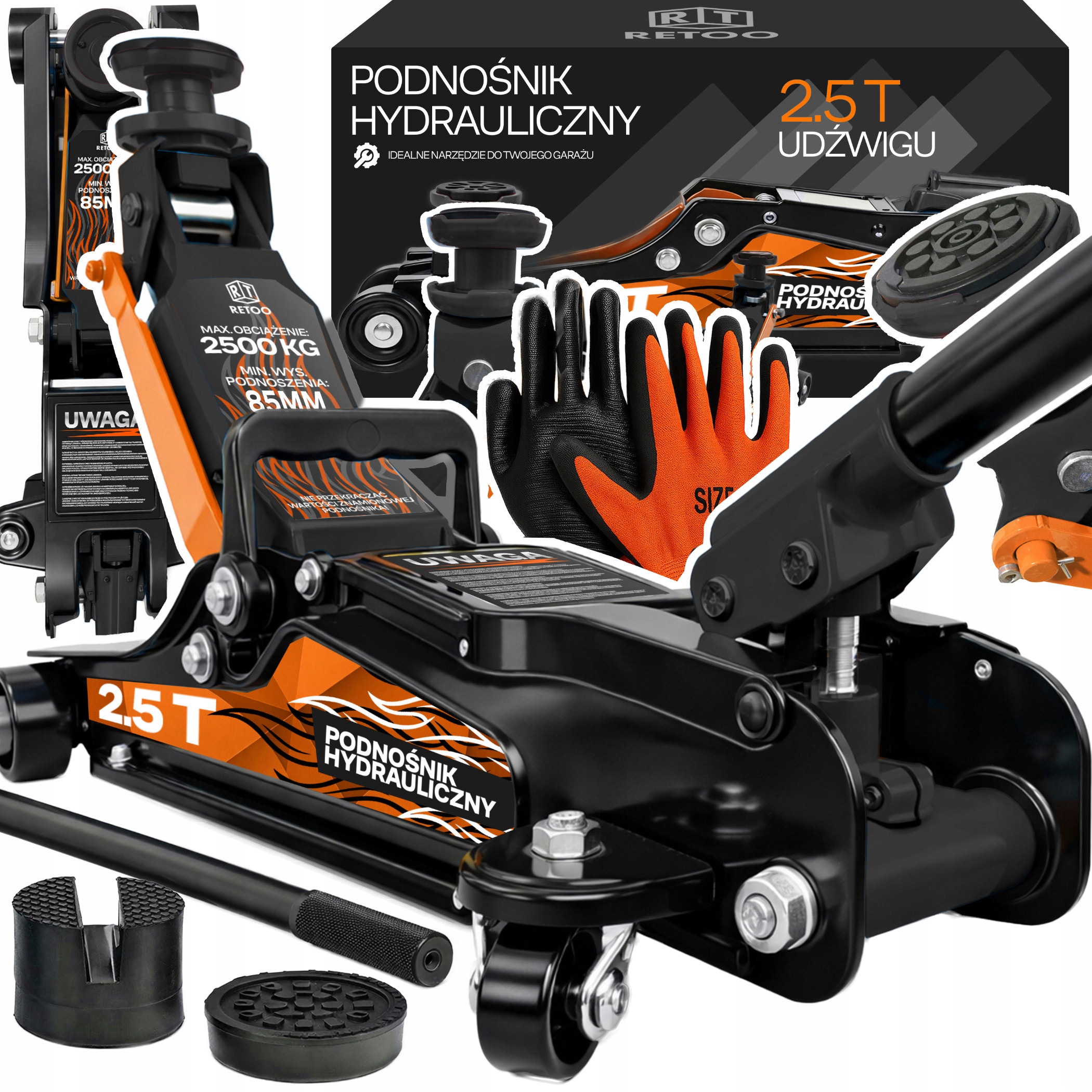 Nízkoprofilový Zvedák Hever Frog, Přístrojový, 2500 Kg