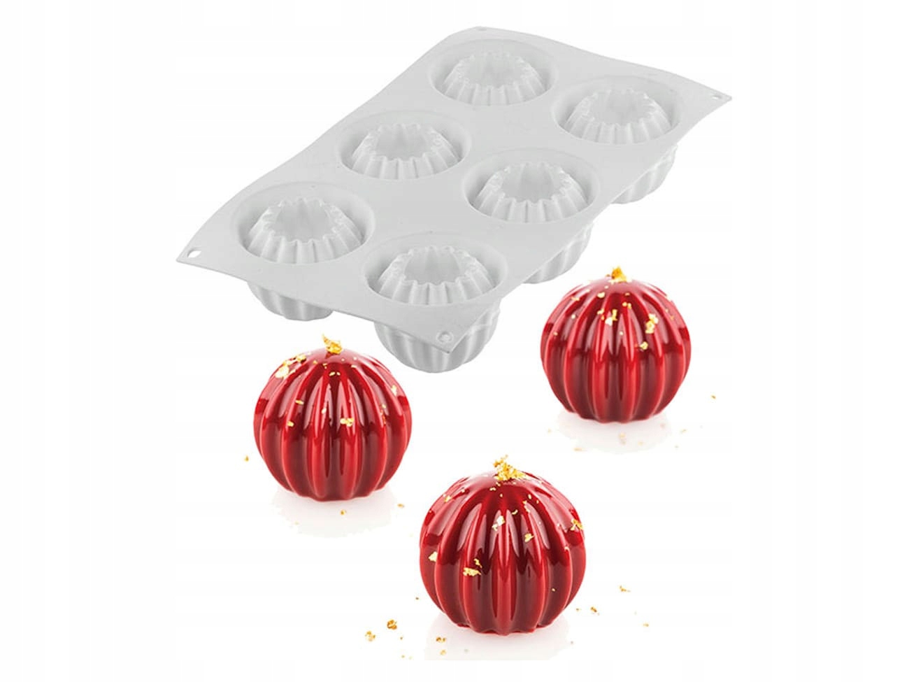 Silikonová forma 3D Silikomart Supernova 6 zásuvek podnosy monoporce